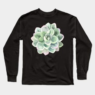 Desert Rose, Succulent Greenery Long Sleeve T-Shirt